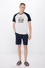 Springfield Pijama corto pel&iacute;cano azul