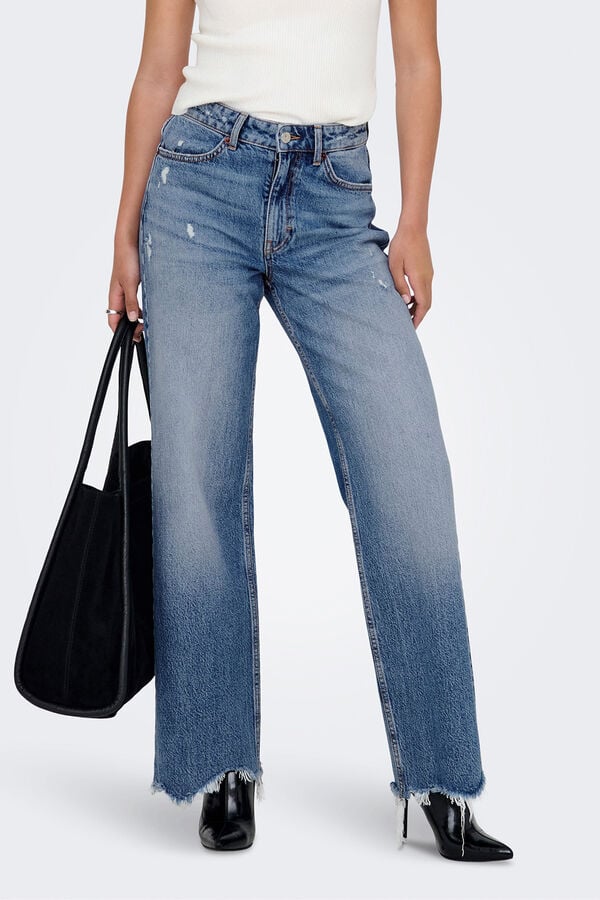 Only Jeans Wide Leg azul