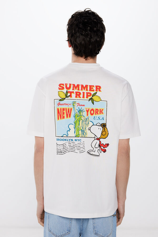 Springfield Camiseta Snoopy Summer Tree marfil