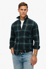 Superdry Camisa de manga comprida azul