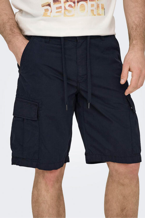 Only & Sons Bermudas cargo azul