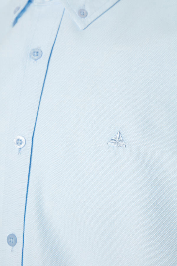 Trendyol Camisa b&aacute;sica regular azul