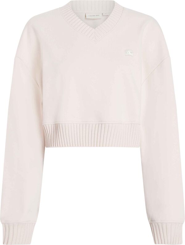 Calvin Klein Sudadera de mujer sin capucha rosa