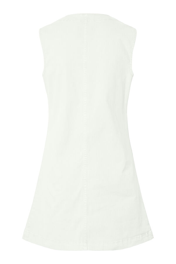 Pieces Vestido de ganga  branco