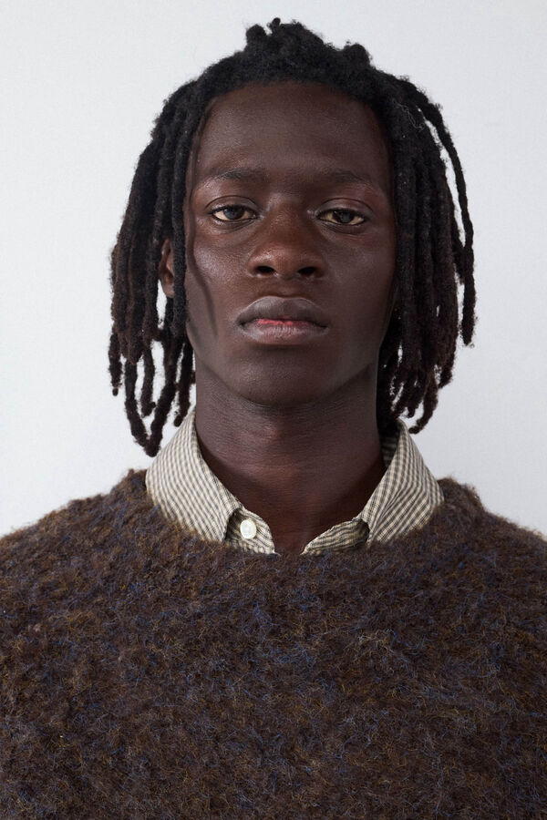 Balmohk Jersey cuello redondo lineas negro