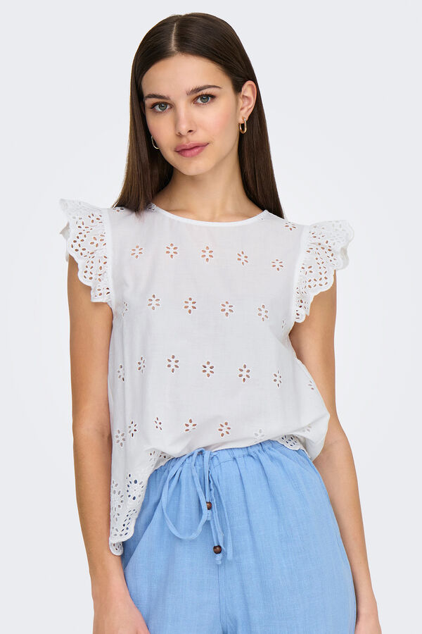 Only Camiseta mangas de regular fit branco