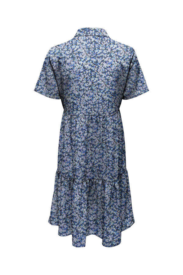 JDY Vestido curto camiseiro preto