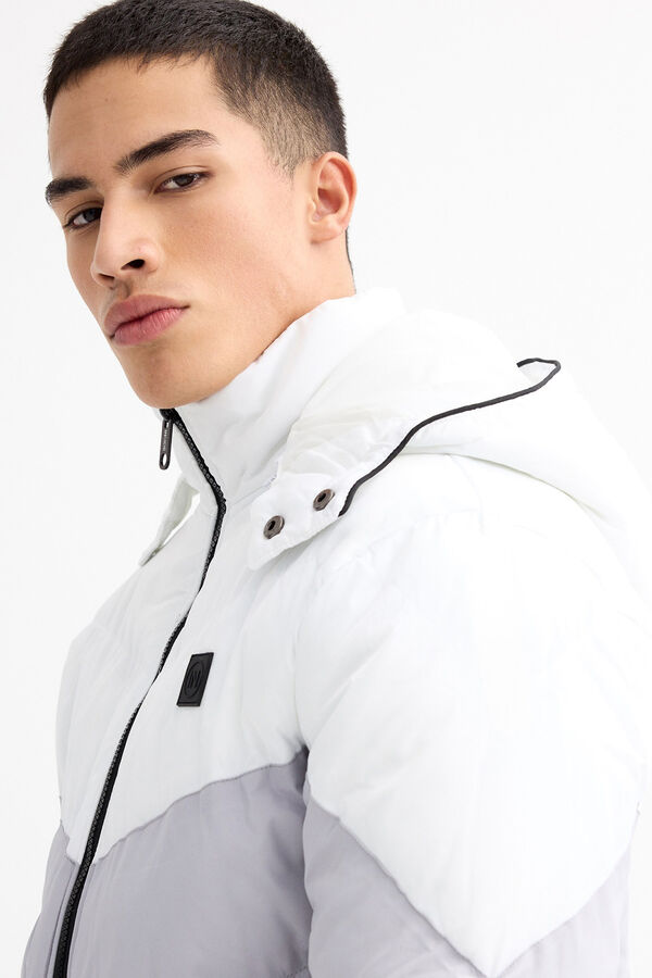 Inside Cazadora Acolchada Con Capucha negro