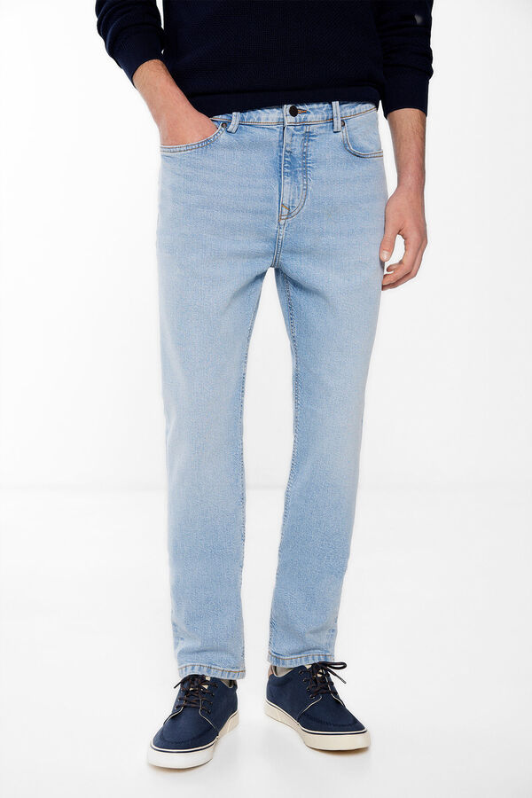 Springfield Jeans slim lavado medio claro azul