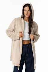 Tiffosi Chaqueta Reversible con Capucha beige