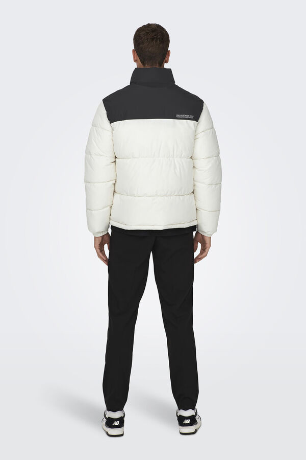 Only & Sons Abrigo acolchado blanco
