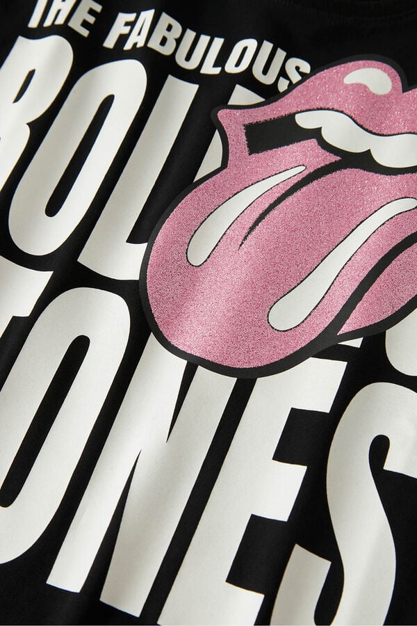 Name It Camiseta Rolling Stone de ni&ntilde;a negro