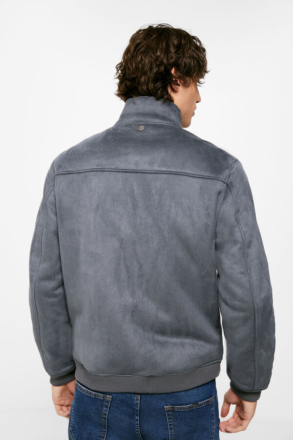 Springfield Cazadora cuello alto doble faz azul