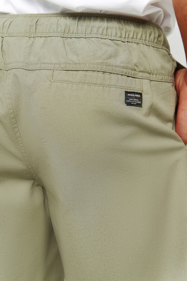 Jack & Jones Bermuda jogger de algod&oacute;n verde