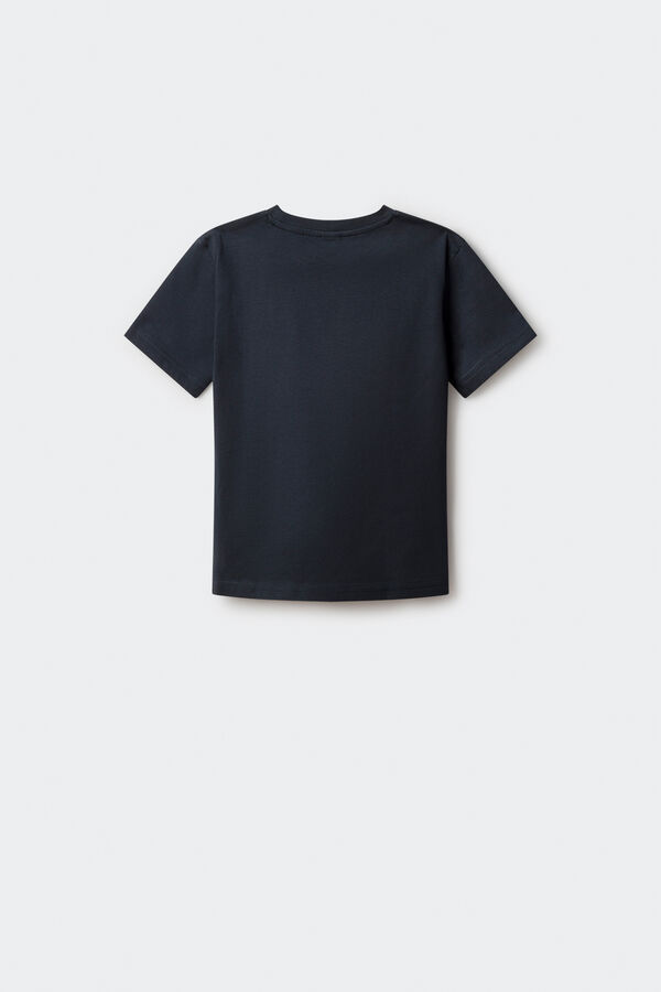 Springfield Kids Camiseta Logo SPF ni&ntilde;o azul