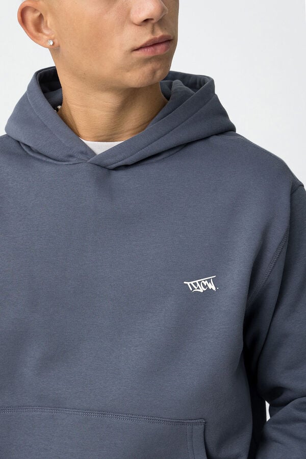 Tiffosi Young Moletom com capuz estampado azul