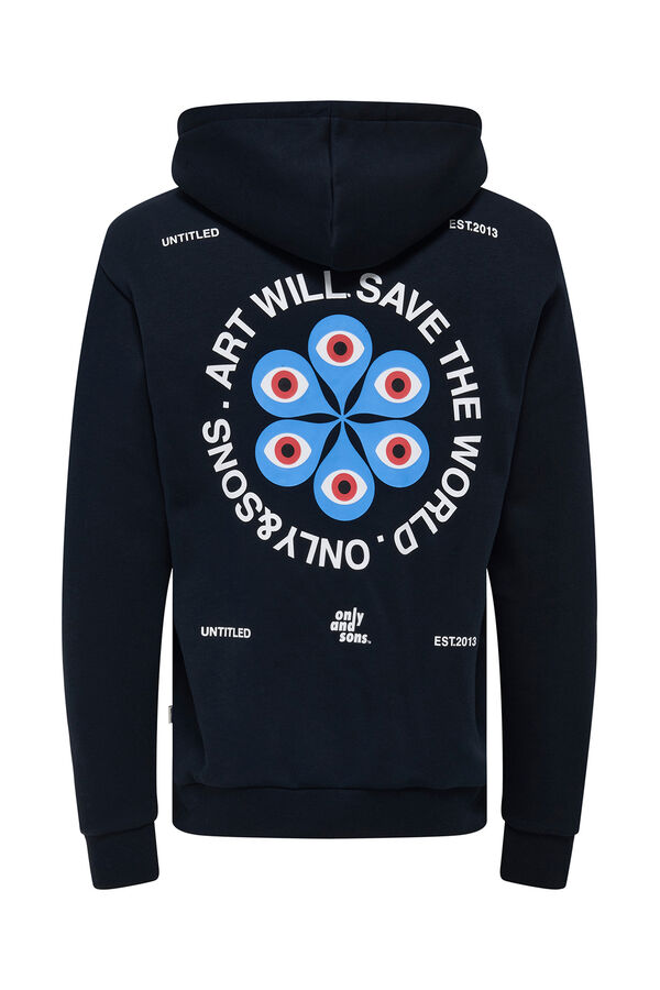 Only & Sons Sweatshirt com capuz preto