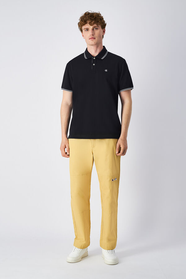Champion Polo de algod&oacute;n pique hombre negro