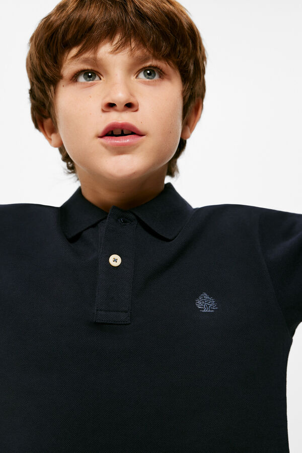 Springfield Kids Polo b&aacute;sico menino azul