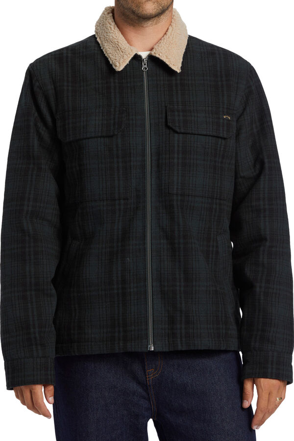 Billabong Chaqueta con forro de sherpa para Hombre verde