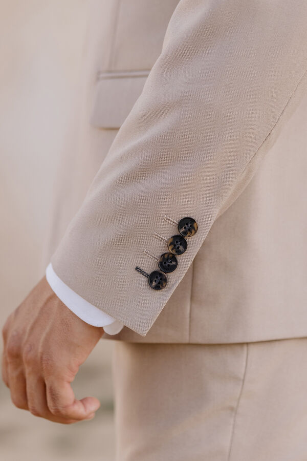 Celopman Blazer Traje Estructura beige