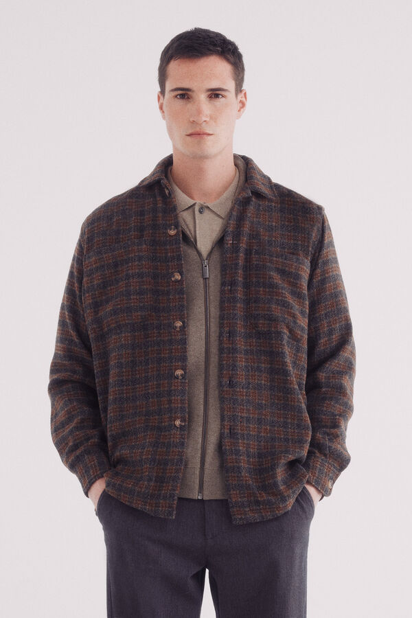 Springfield Sobrecamisa xadrez cru