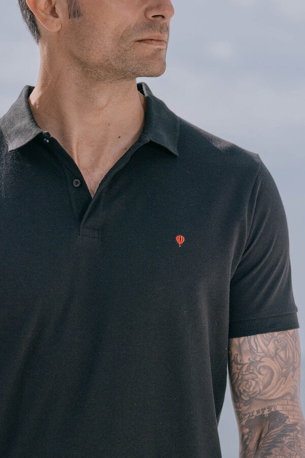 Celopman Polo B&aacute;sico negro