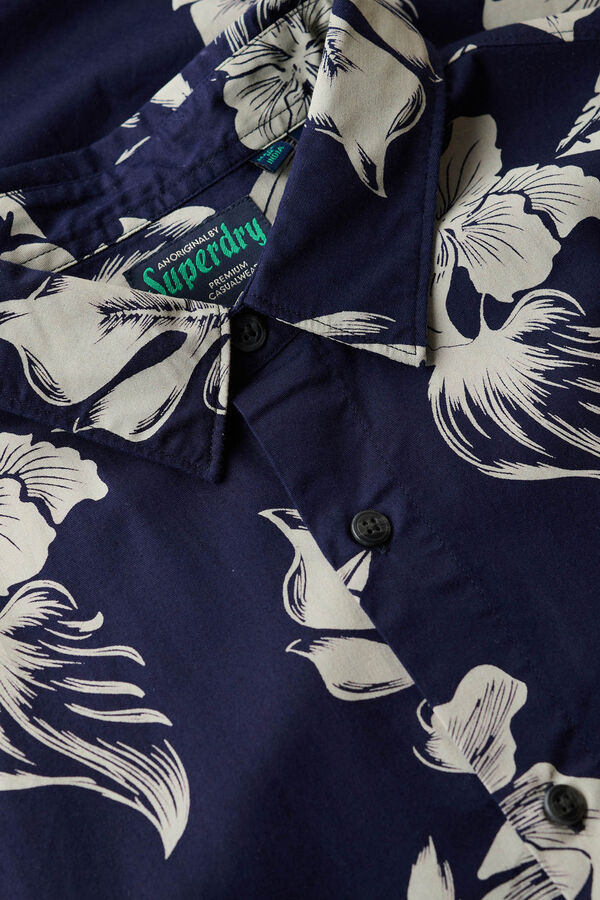 Superdry Camisa manga curta azul