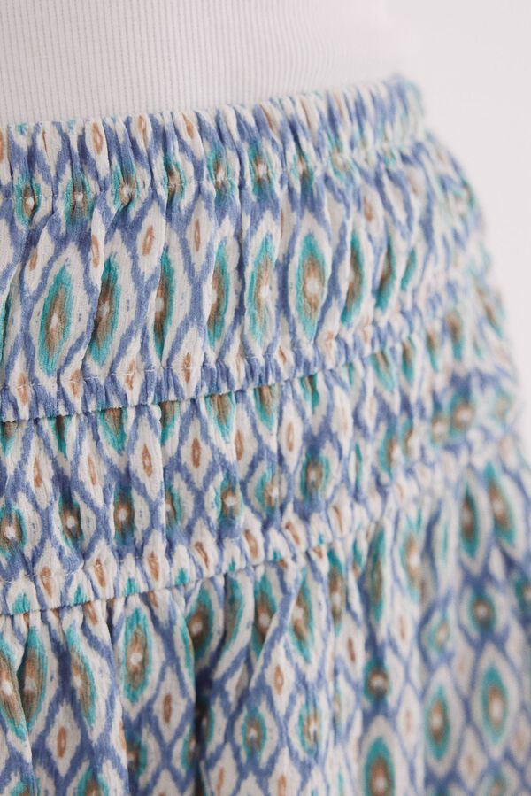 Springfield Kids saia de babados de menina branco