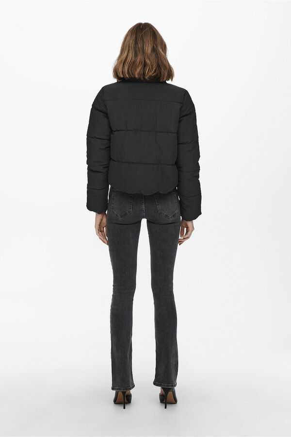 Only Casaco curta acolchoada preto