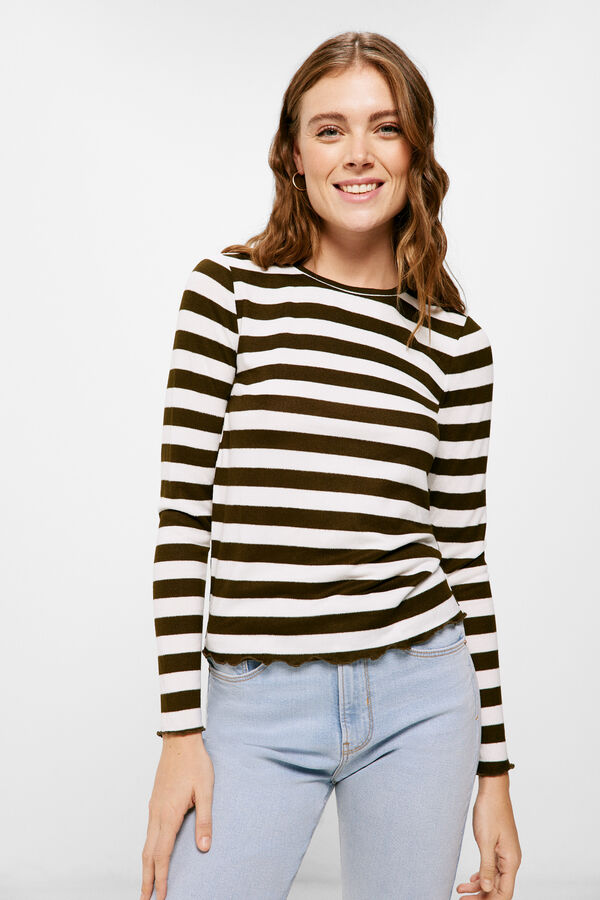 Springfield T-shirt Detalhes Ondulados estampado