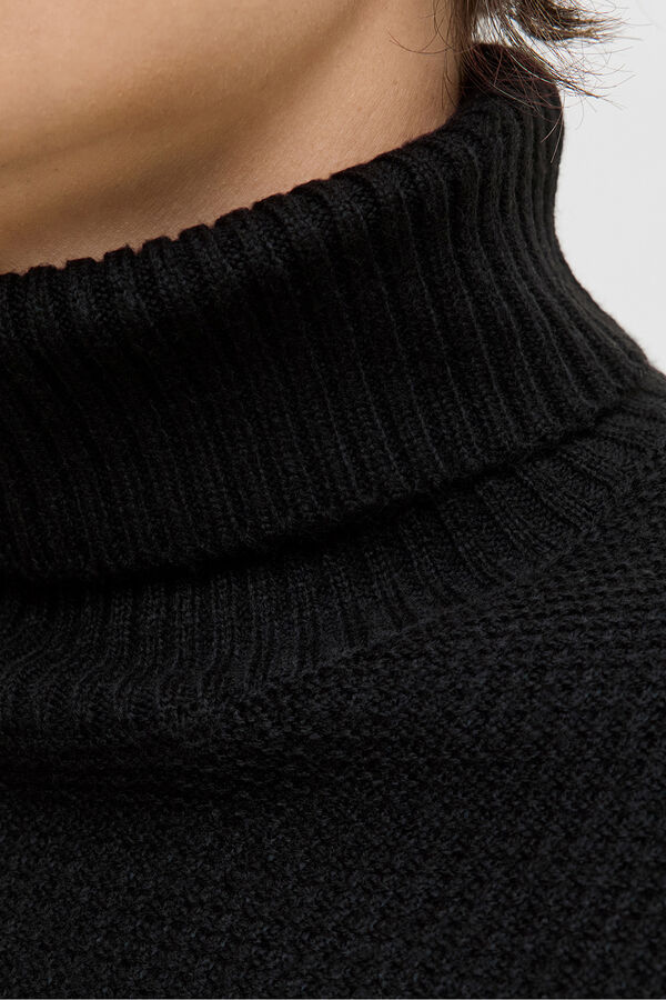 Jack & Jones Jersey cuello vuelto negro