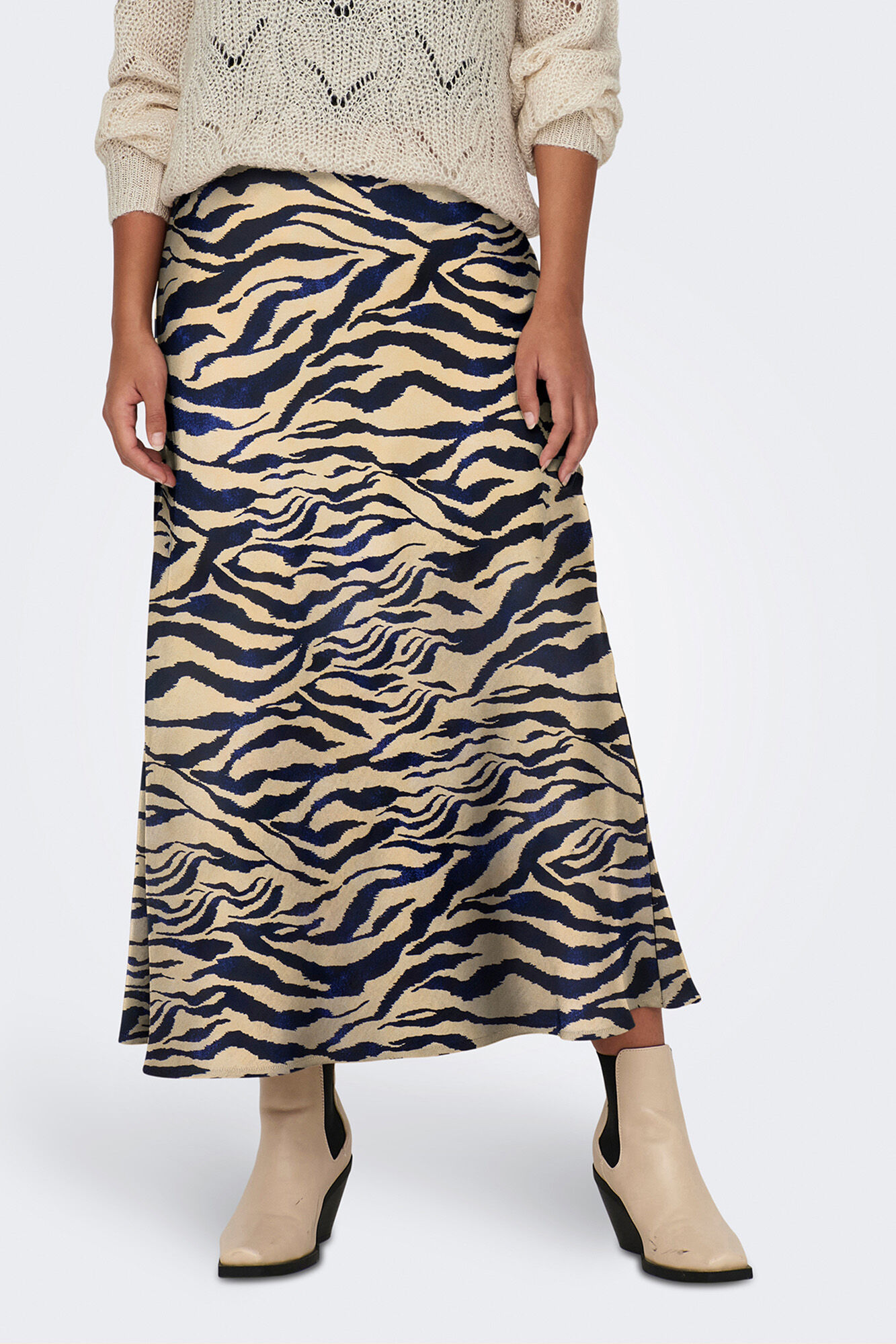 JDY Falda larga satinada