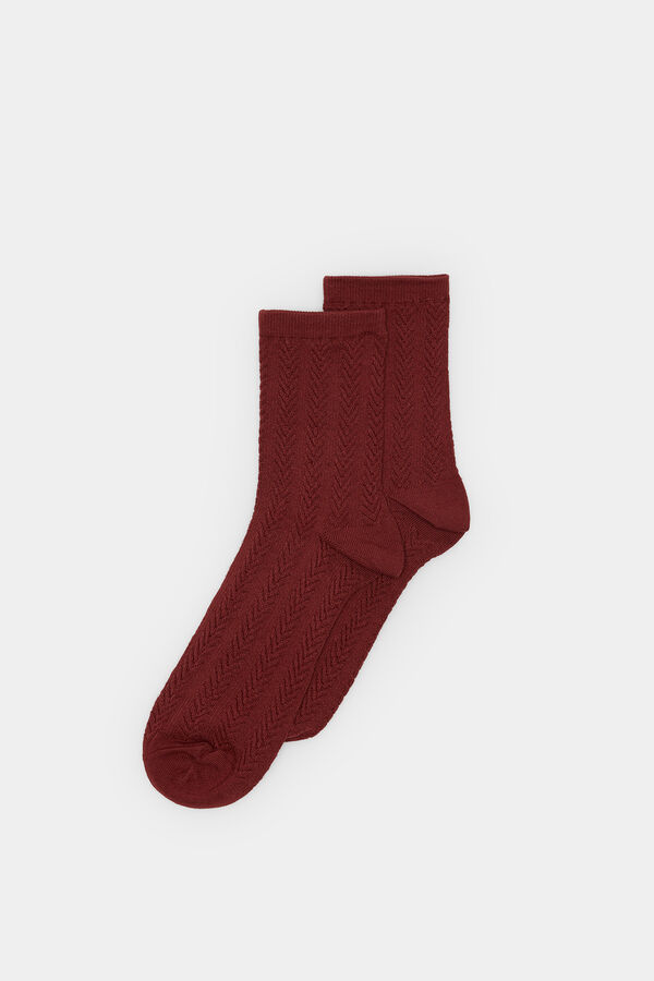 Springfield Calcet&iacute;n largo estructura burdeos