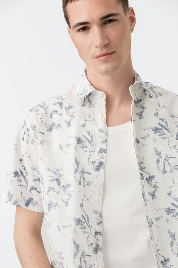 Tiffosi Camisa Estampada beige