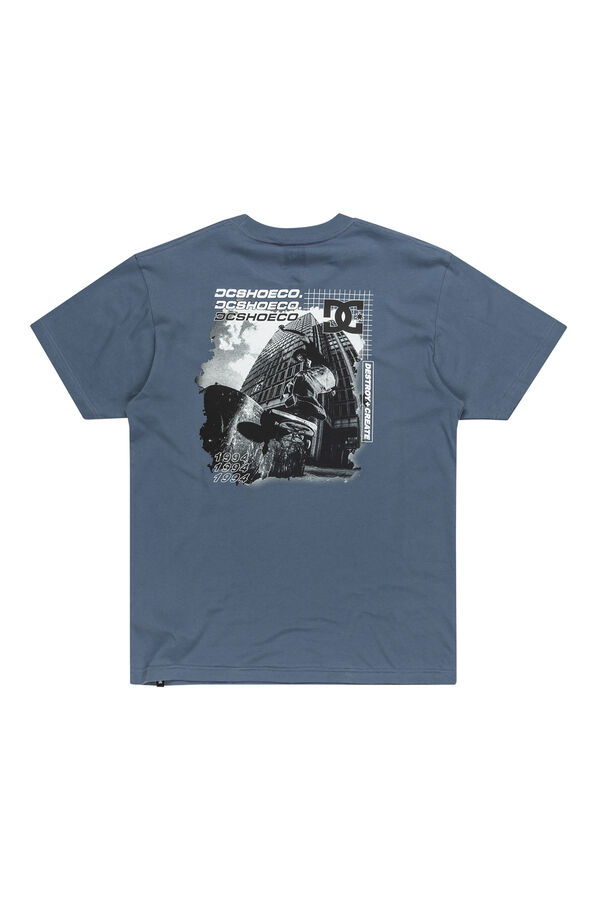 DC Shoes Whereabouts - Camiseta masculina de manga curta azul
