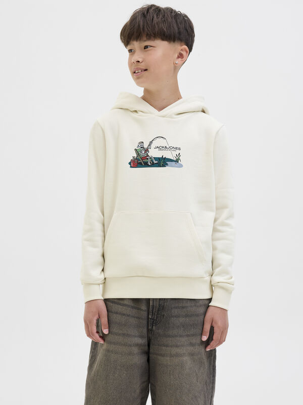 Jack & Jones Junior Sweatshirt de regular fit branco