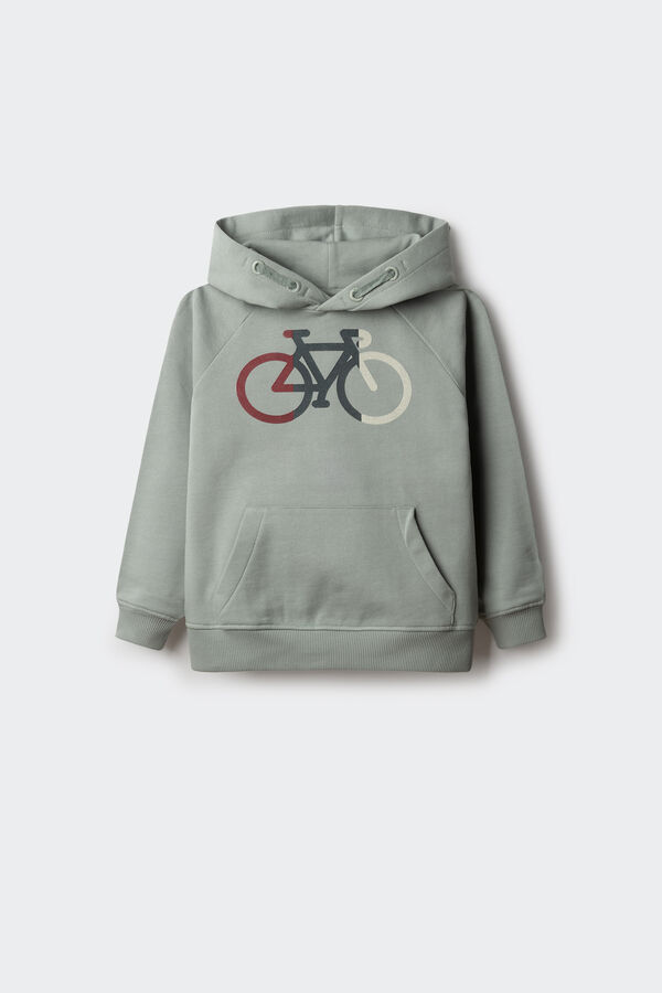 Springfield Kids Sweatshirt com capuz bicicleta menino azul
