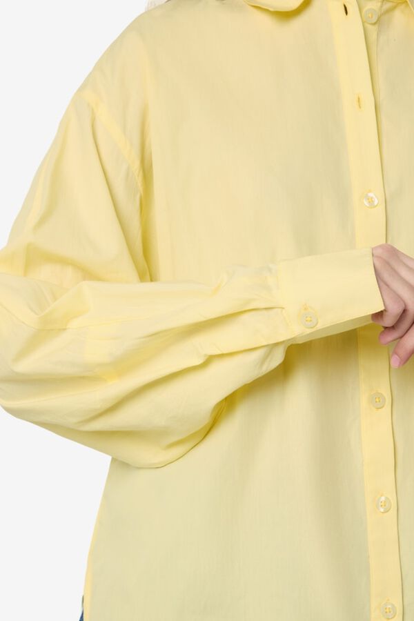 Noisy May Camisa de manga larga oversize amarillo