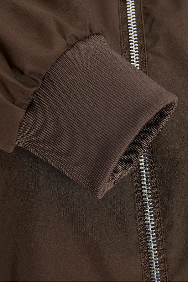 Jack & Jones Blus&atilde;o bomber castanho