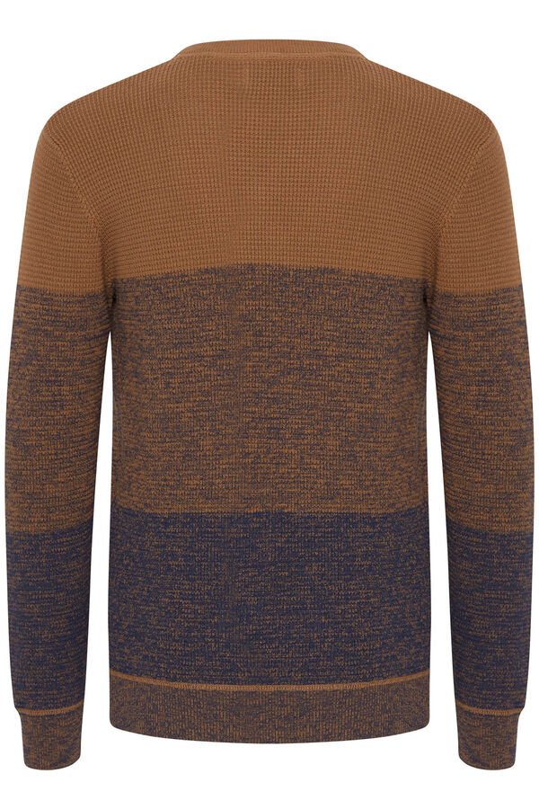 Blend Camisola de malha gola redonda  azul