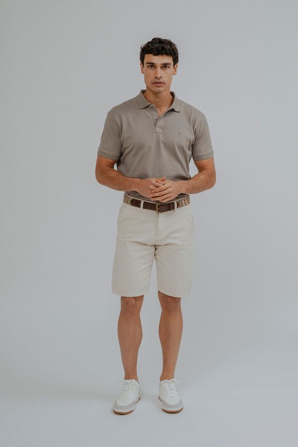Celopman Bermuda b&aacute;sica chino marfil