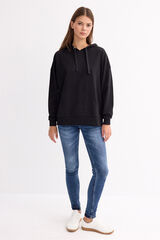 Inside Sweatshirt com bolso canguru e preto