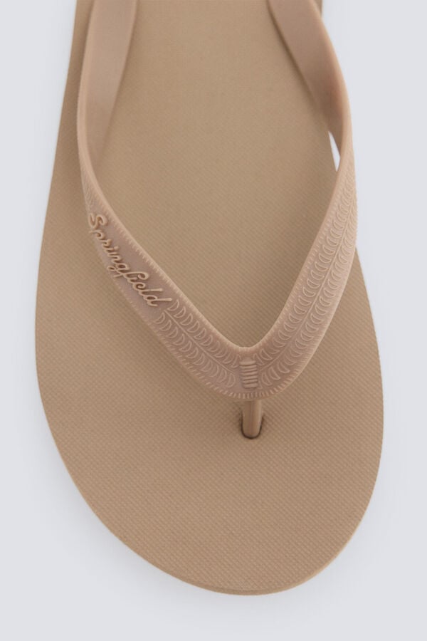 Springfield Sandalia dedo beige