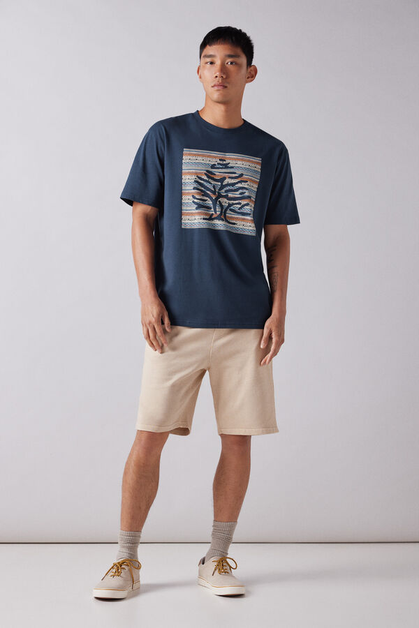 Springfield Camiseta &aacute;rbol native azul