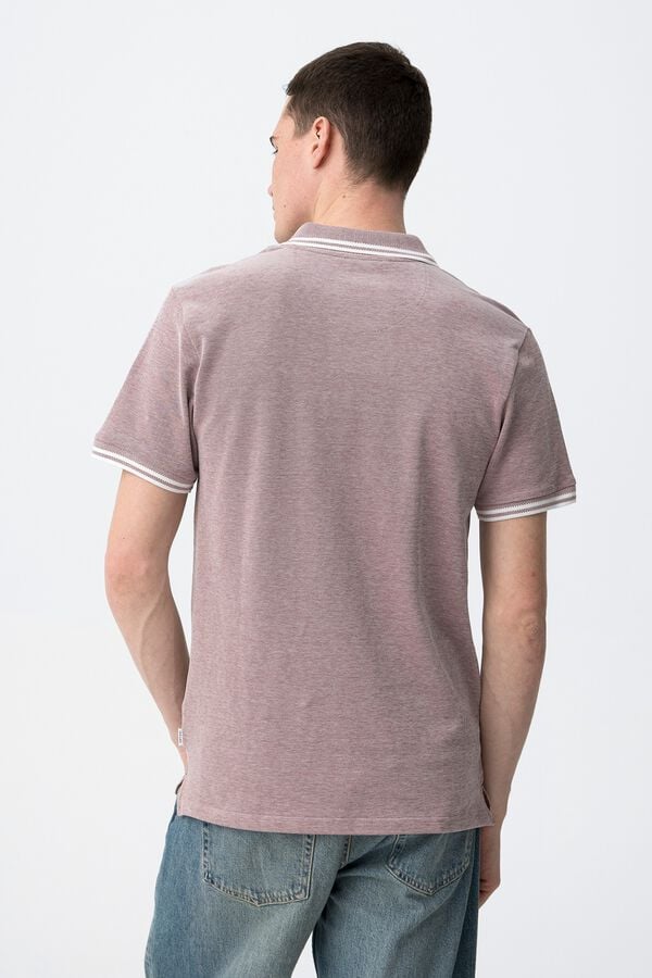 Tiffosi Polo com ajuste regular rosa