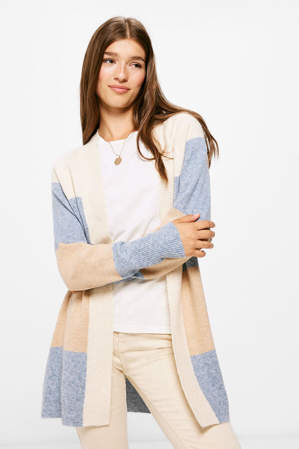 Springfield Cardigan Comprido Aberto azul