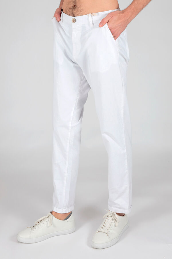 Brave Soul Pantal&oacute;n chino con 3 bolsillos blanco