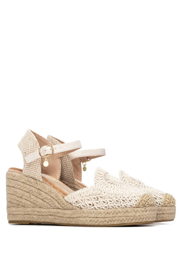 XTI Alpargata con cu&ntilde;a yute beige