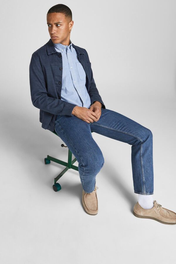 Jack & Jones Camisa oxford slim fit azul